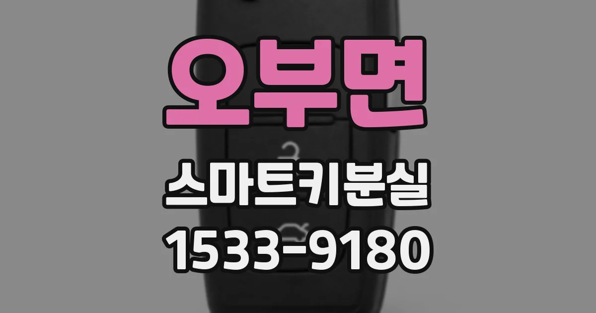 오부면 스마트키분실
