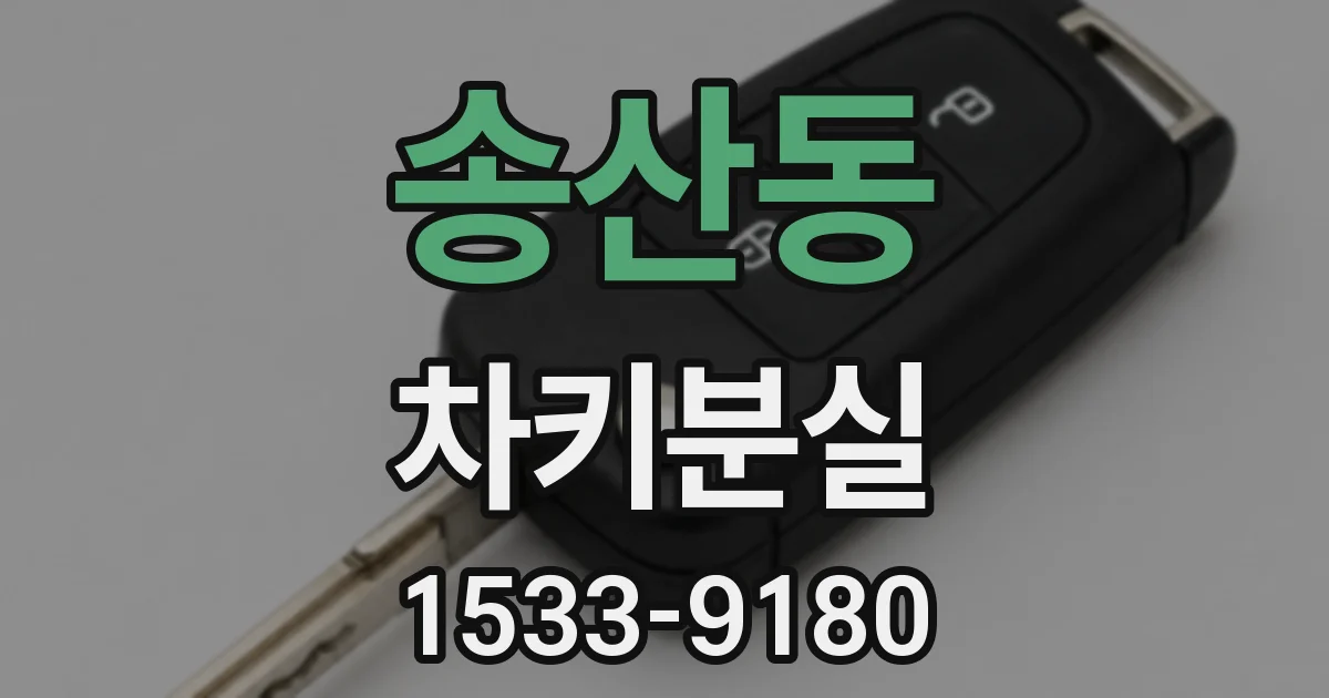송산동 차키분실