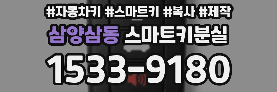 삼양삼동 스마트키분실