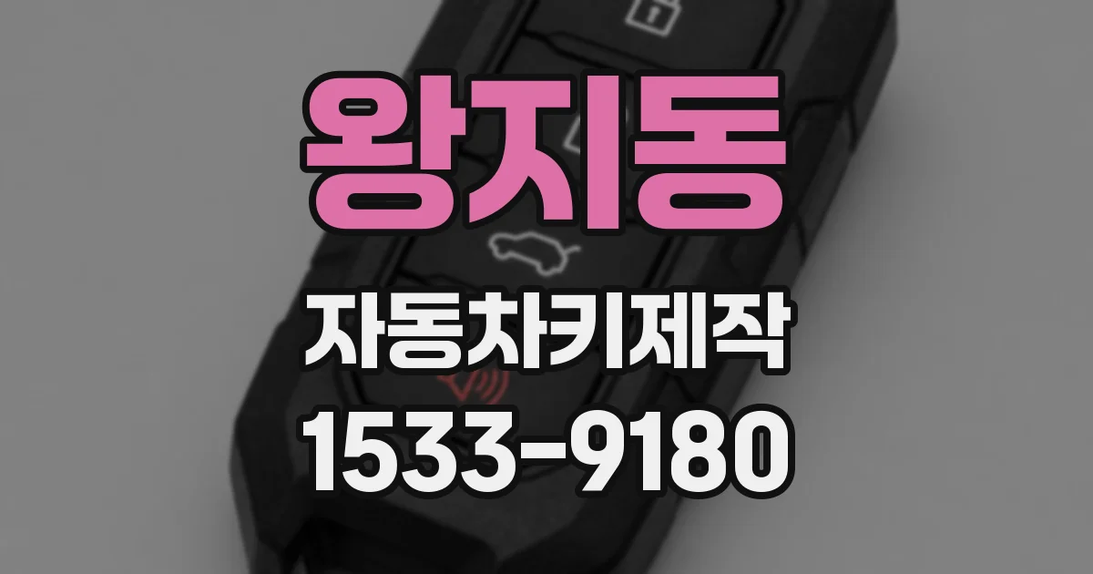 왕지동 자동차키제작