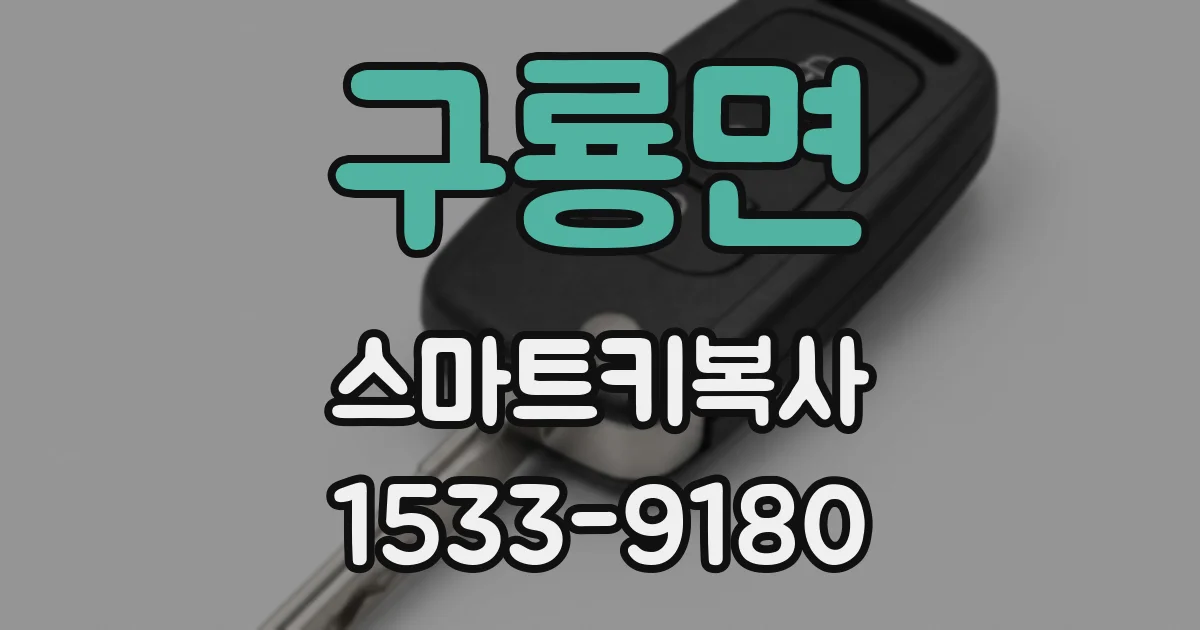 구룡면 스마트키복사