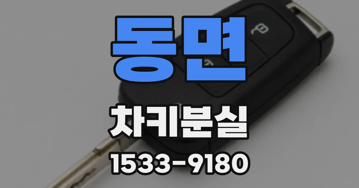 동면 차키분실
