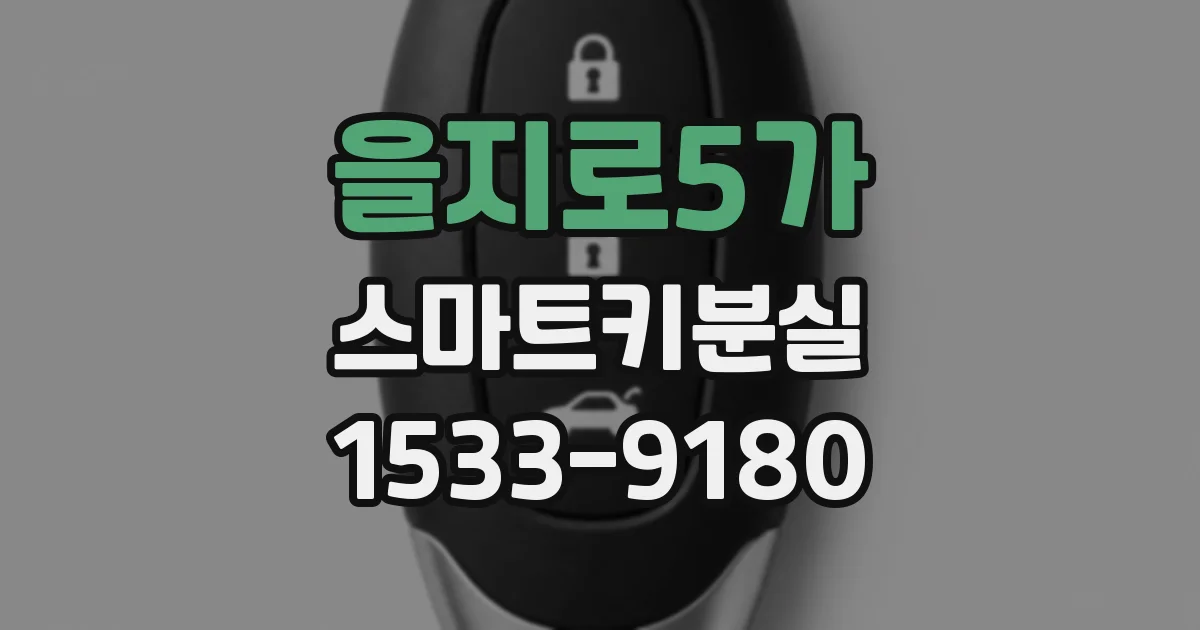 을지로5가 스마트키분실