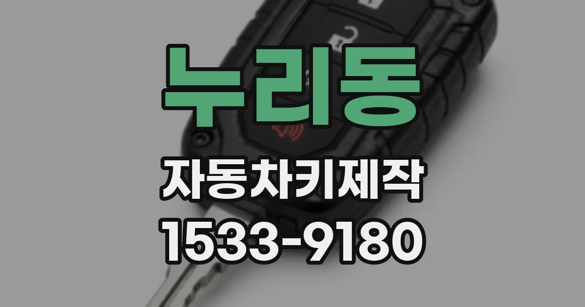 누리동 자동차키제작
