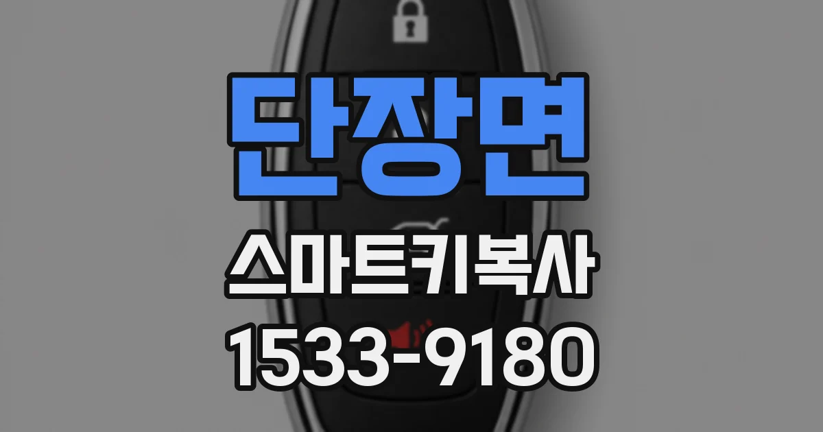 단장면 스마트키복사