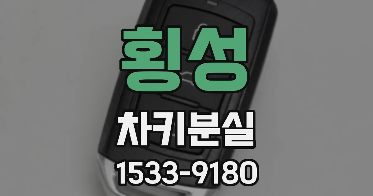 횡성 차키분실