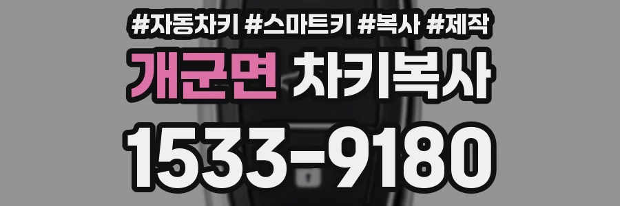 개군면 차키복사