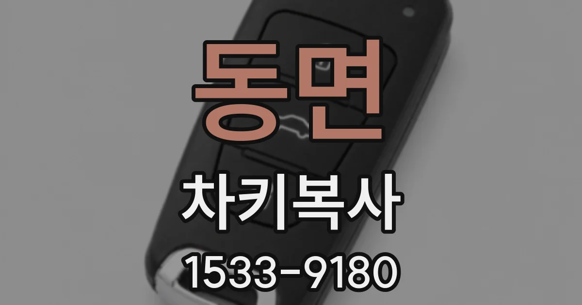 동면 차키복사
