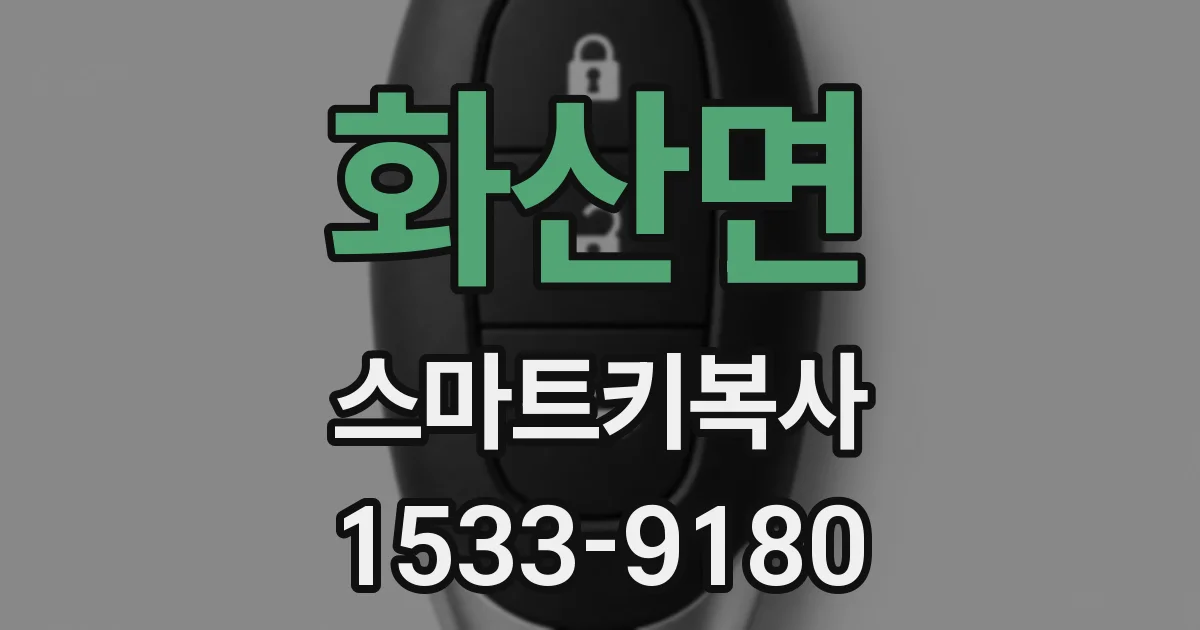 화산면 스마트키복사