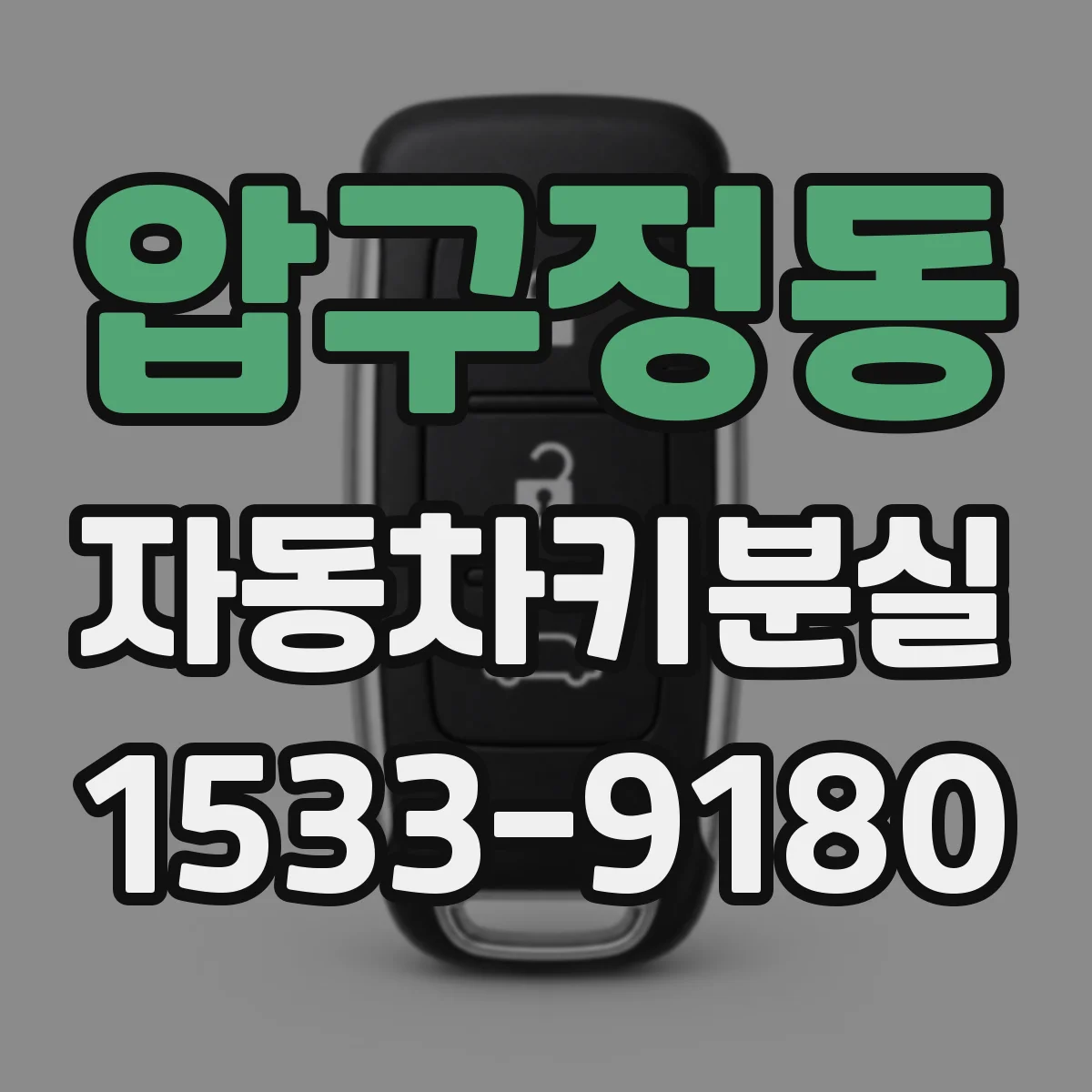 압구정동 자동차키분실