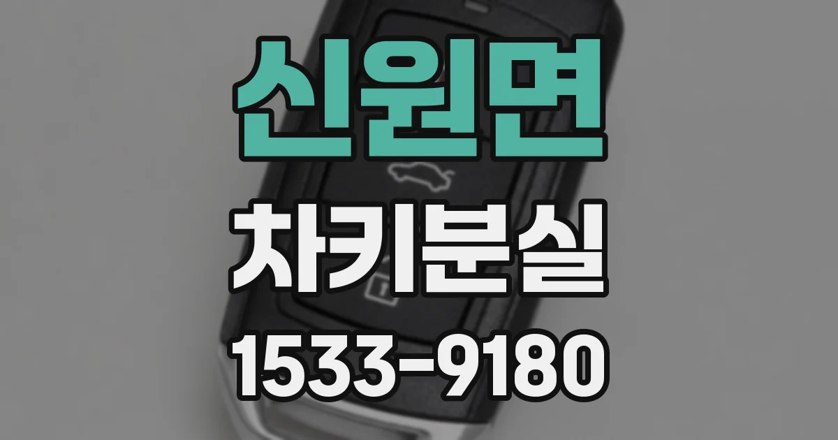 신원면 차키분실
