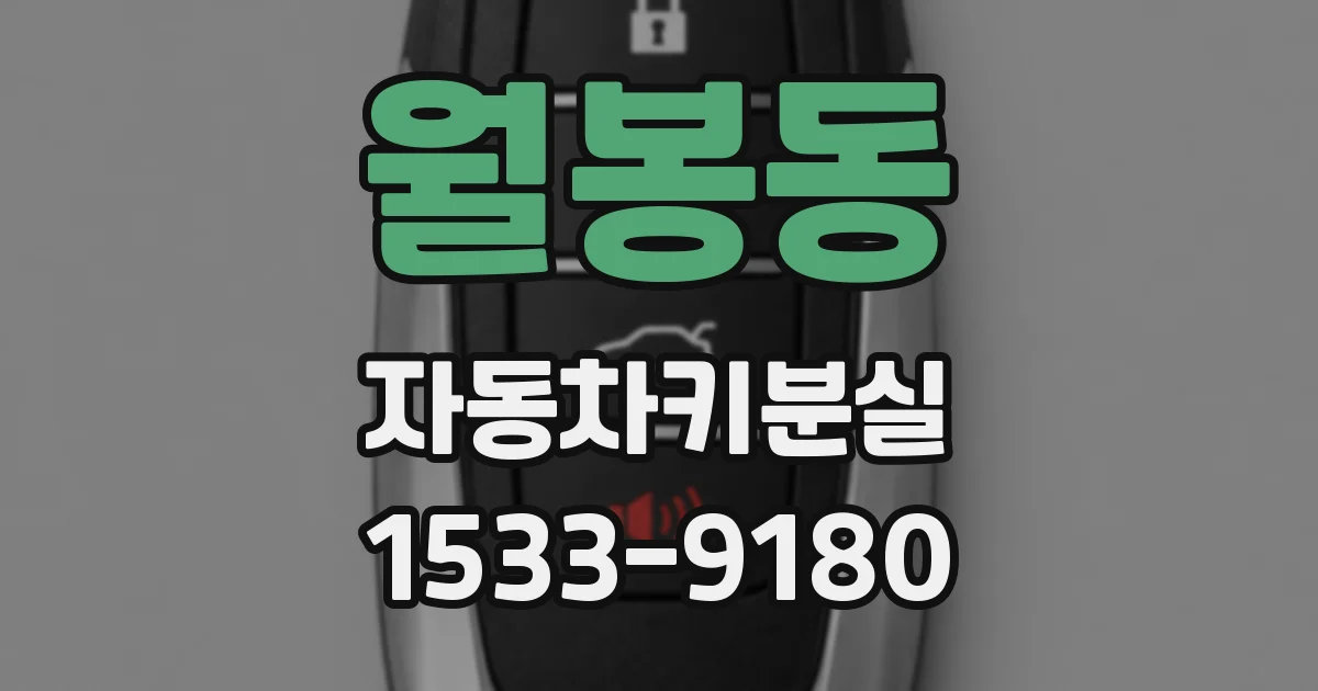 월봉동 자동차키분실