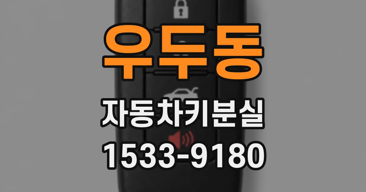 우두동 자동차키분실