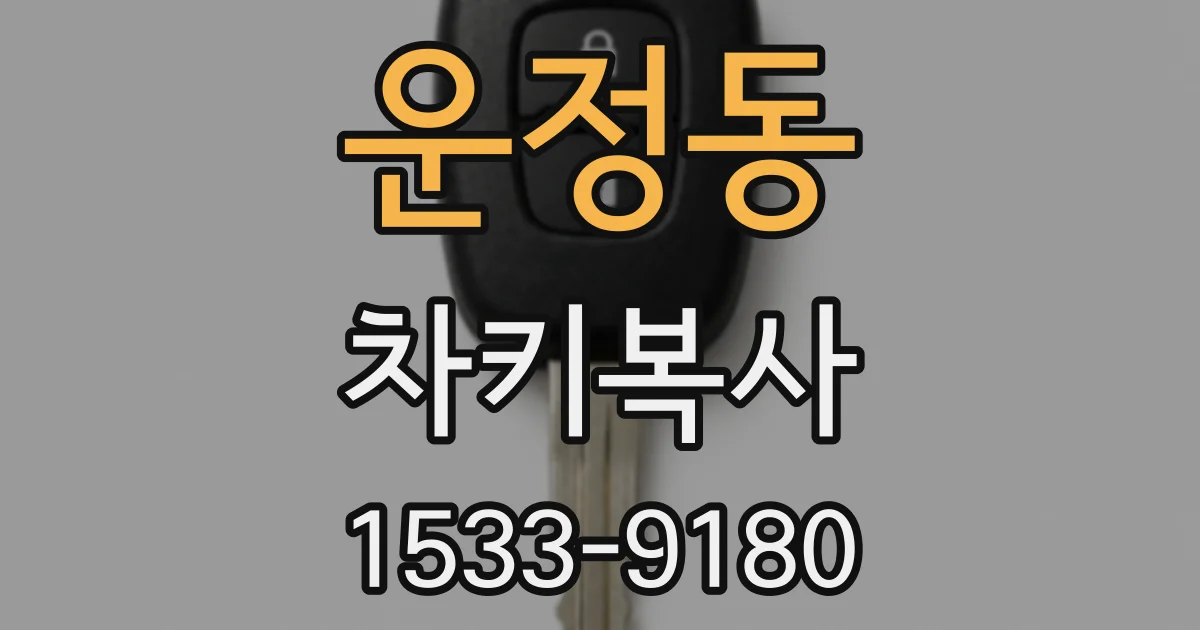 운정동 차키복사