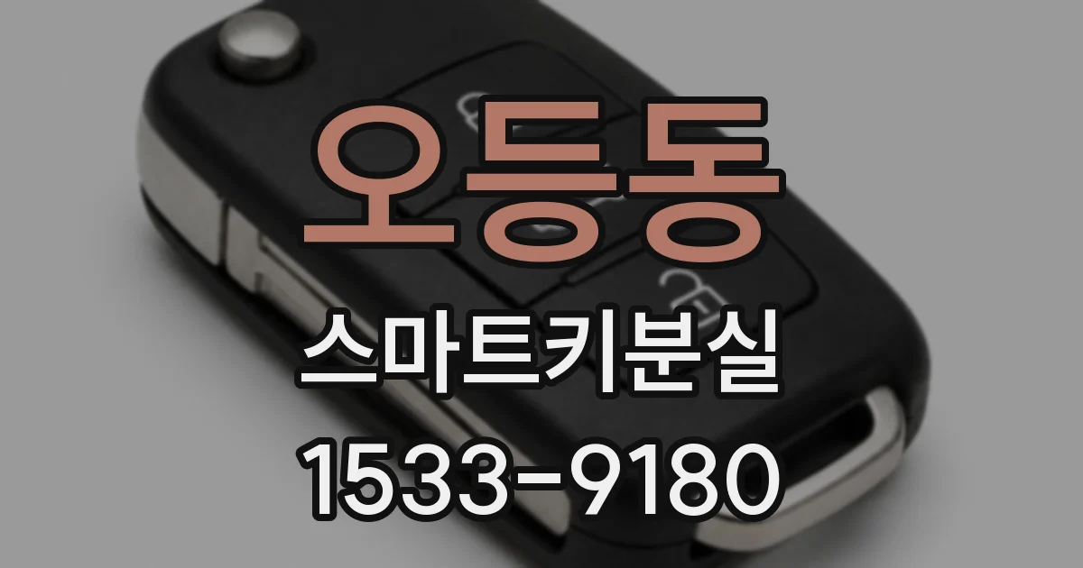 오등동 스마트키분실