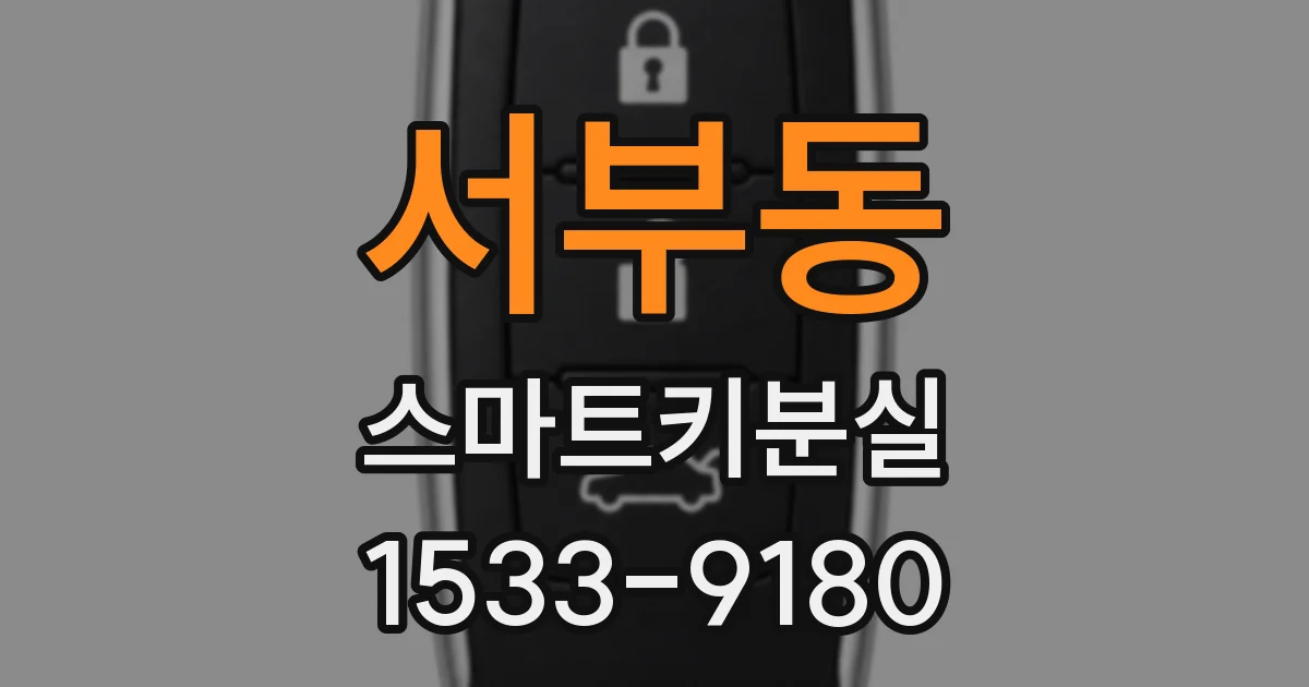 서부동 스마트키분실