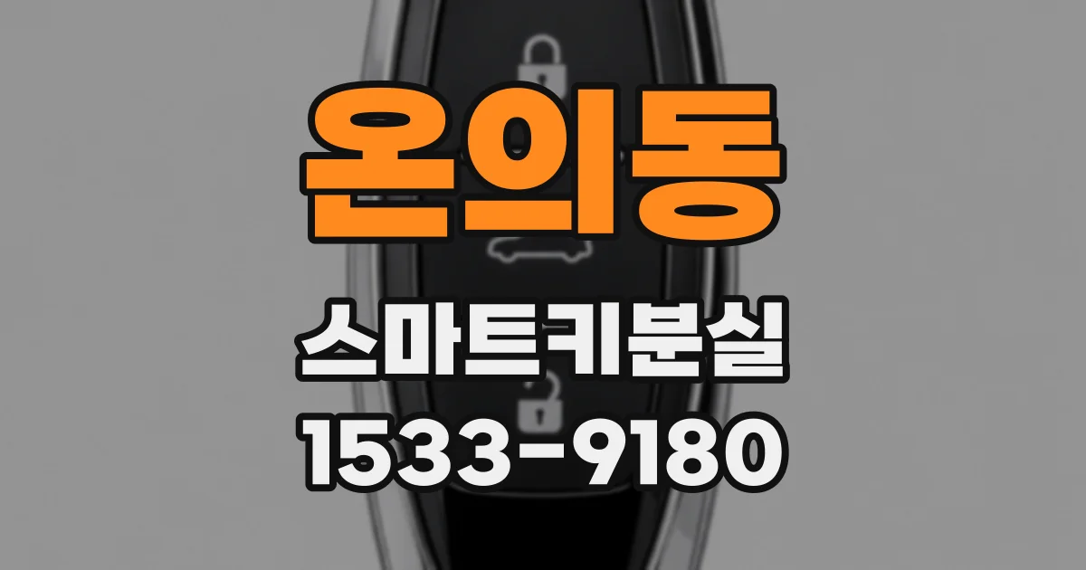 온의동 스마트키분실