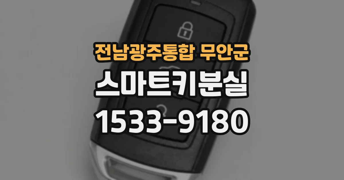 전남광주통합 무안군 스마트키분실