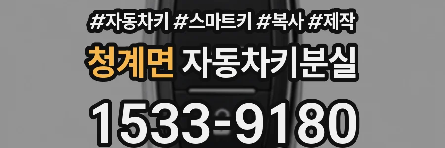 청계면 자동차키분실