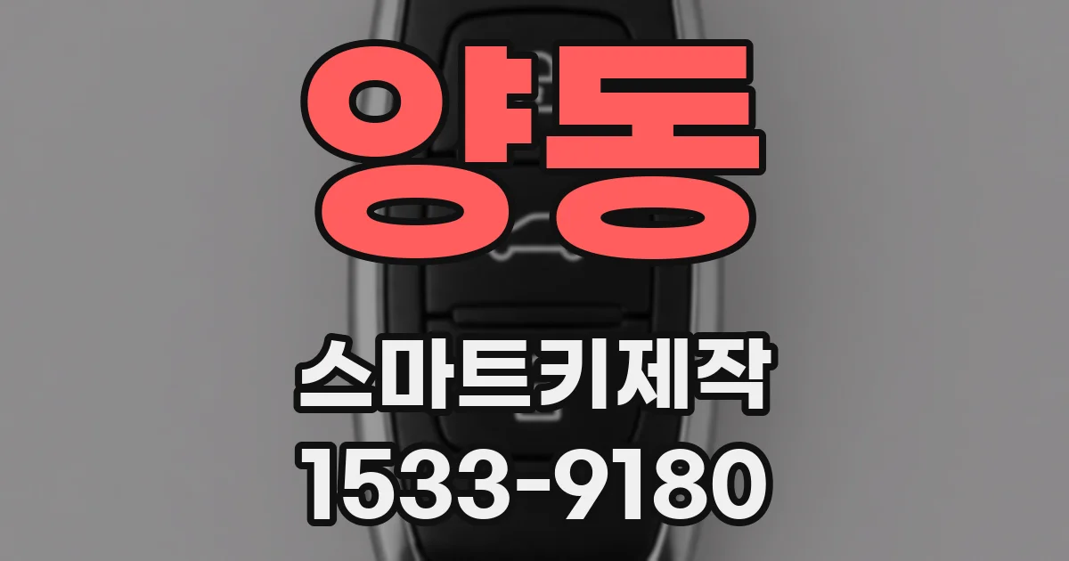 양동 스마트키제작