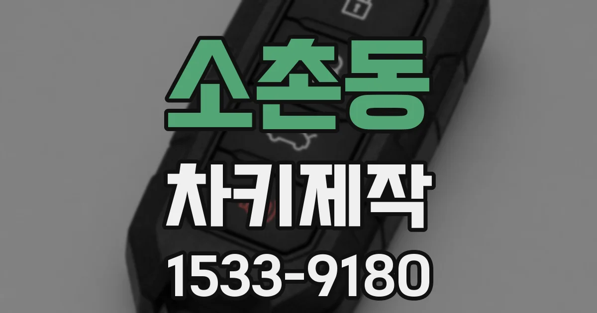 소촌동 차키제작