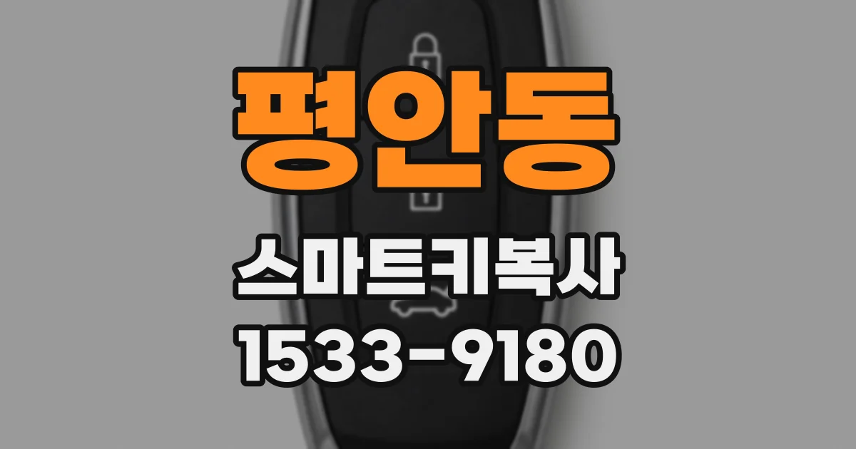 평안동 스마트키복사