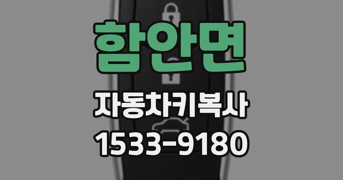 함안면 자동차키복사