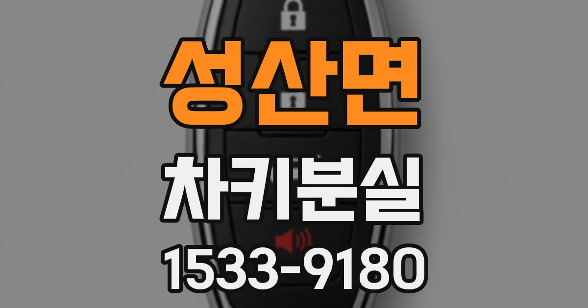 성산면 차키분실