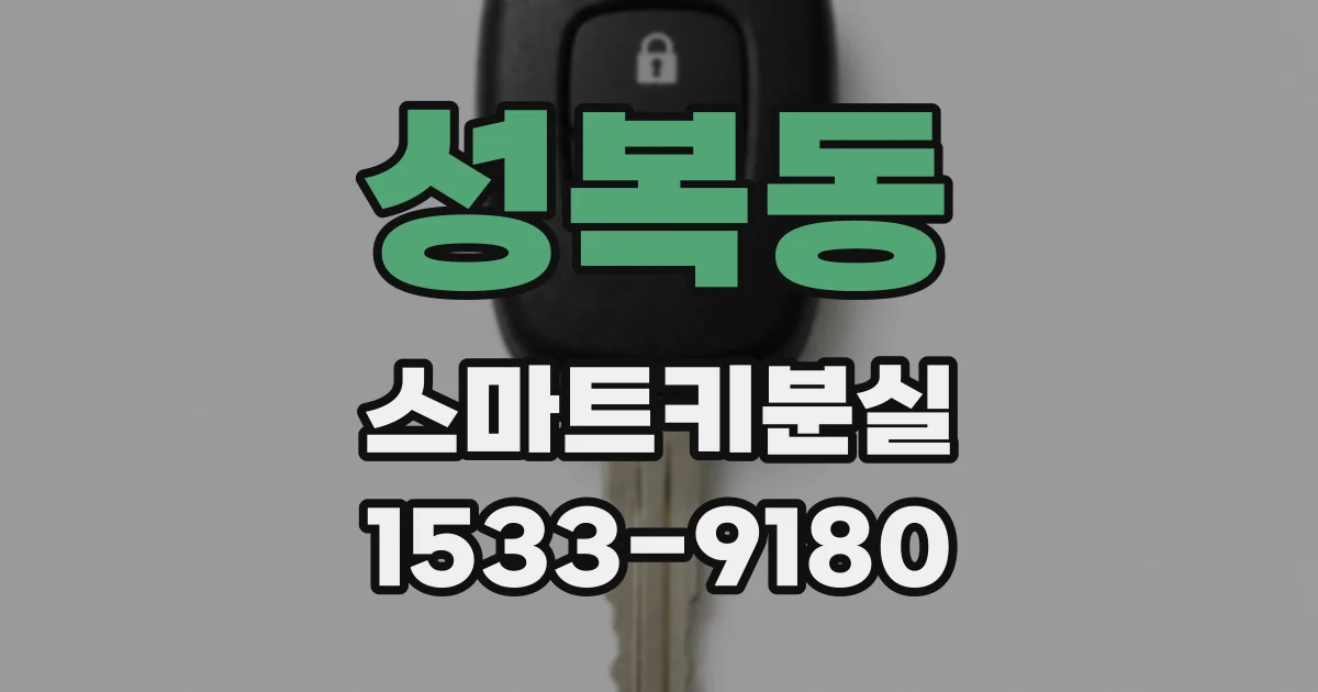성복동 스마트키분실