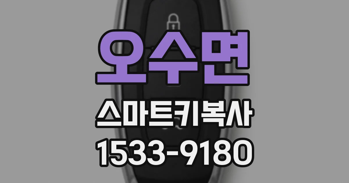 오수면 스마트키복사
