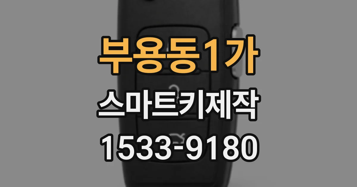 부용동1가 스마트키제작