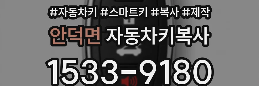 안덕면 자동차키복사