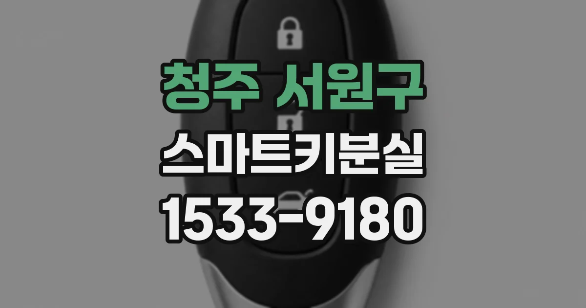 청주 서원구 스마트키분실