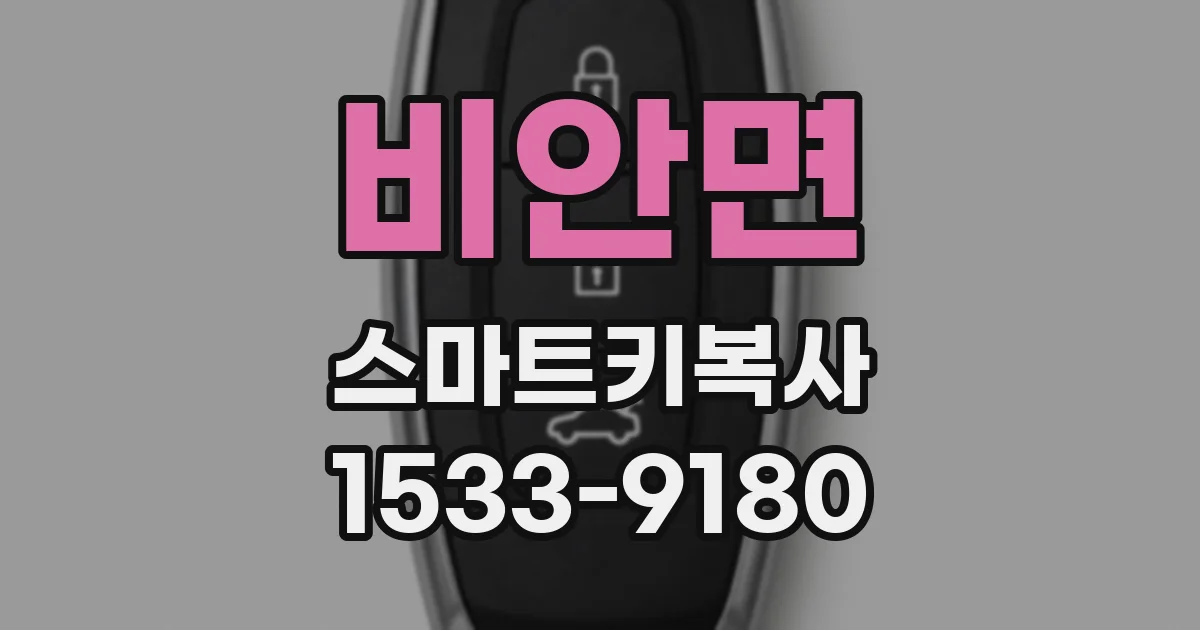 비안면 스마트키복사
