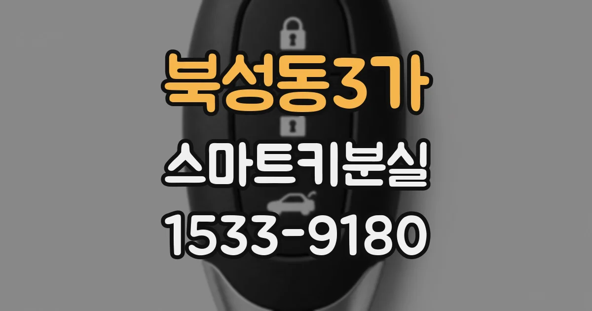 북성동3가 스마트키분실