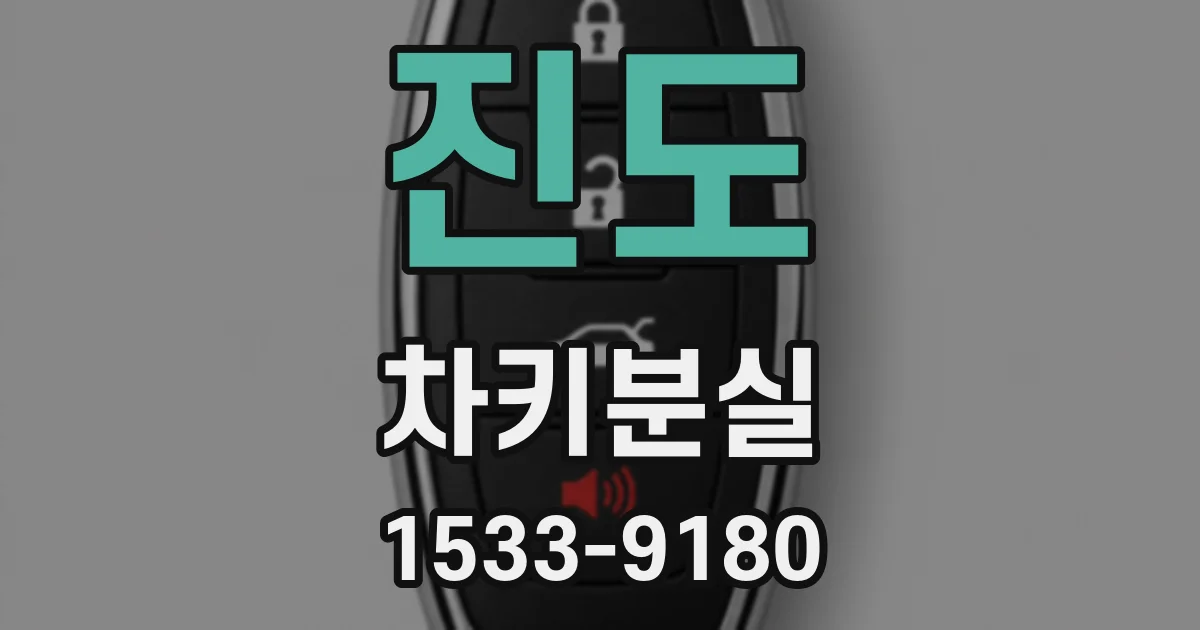 진도 차키분실