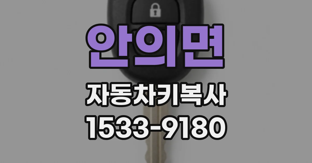 안의면 자동차키복사