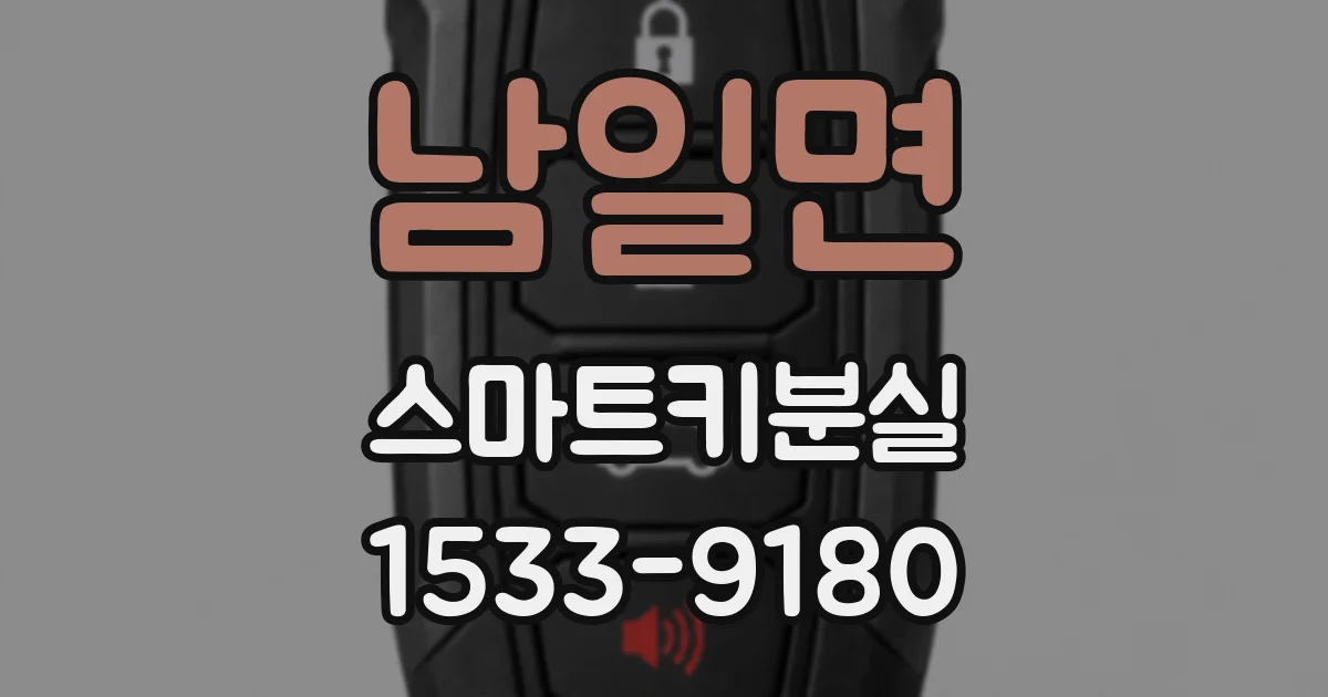 남일면 스마트키분실