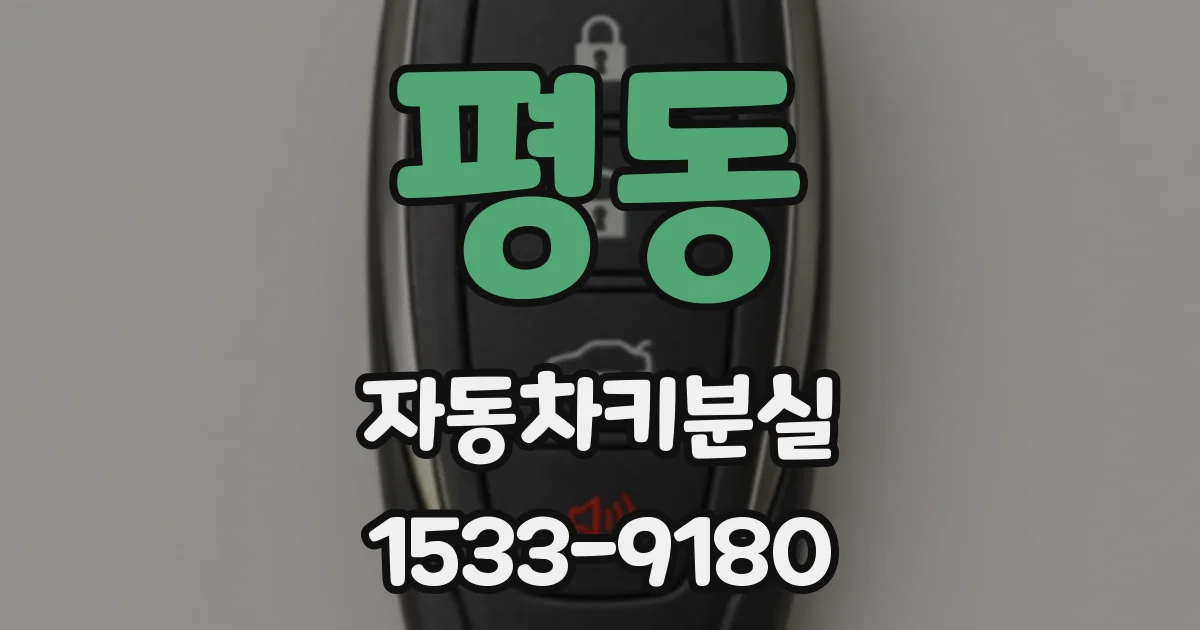 평동 자동차키분실