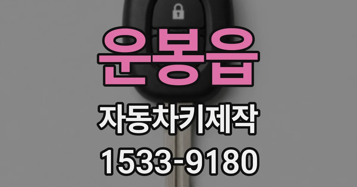 운봉읍 자동차키제작