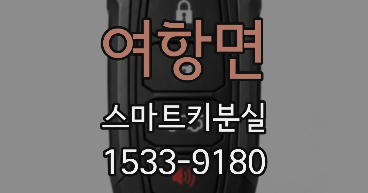 여항면 스마트키분실