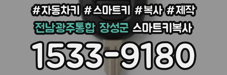 전남광주통합 장성군 스마트키복사