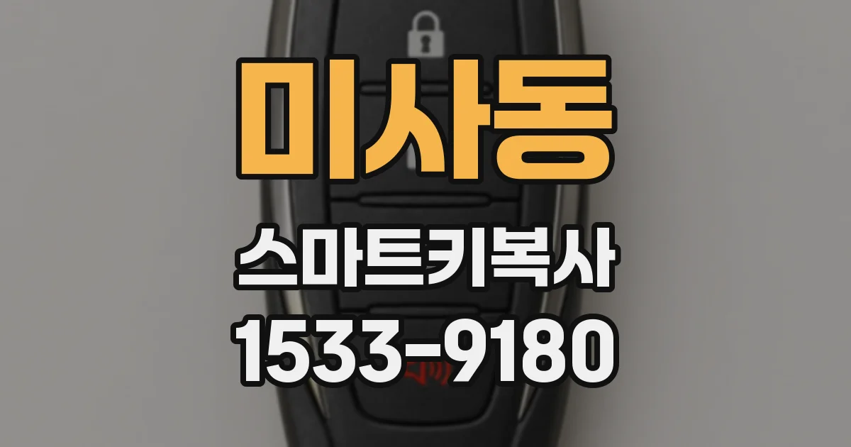 미사동 스마트키복사