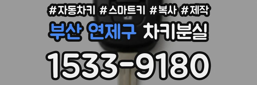 부산 연제구 차키분실
