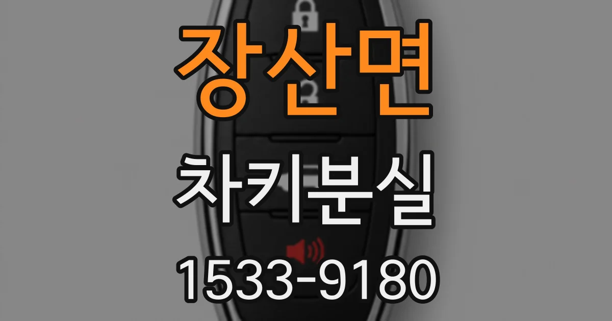 장산면 차키분실