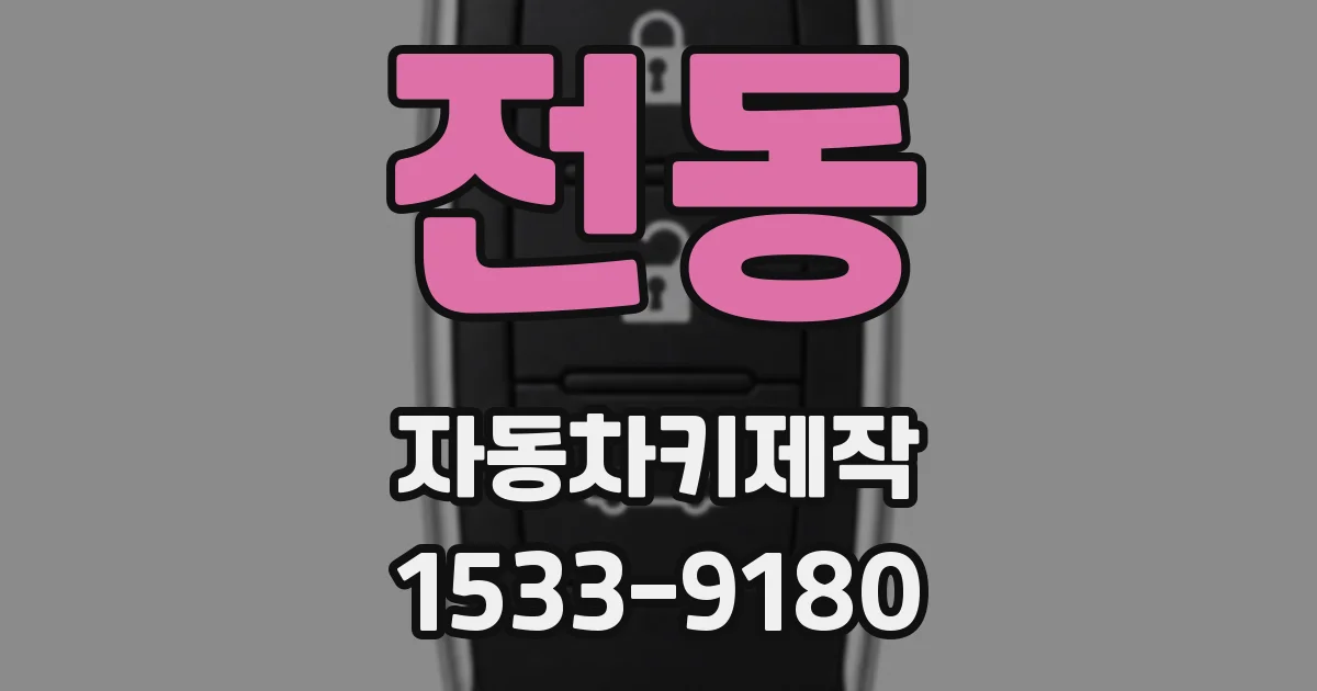 전동 자동차키제작