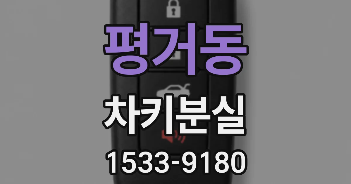 평거동 차키분실