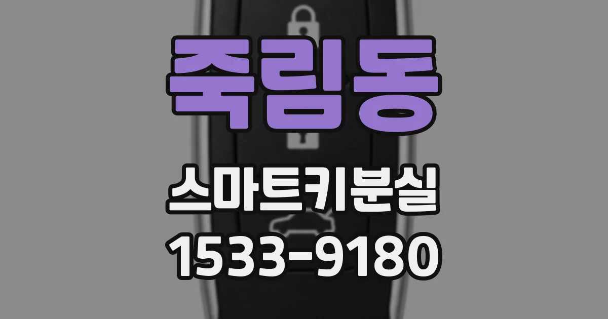 죽림동 스마트키분실