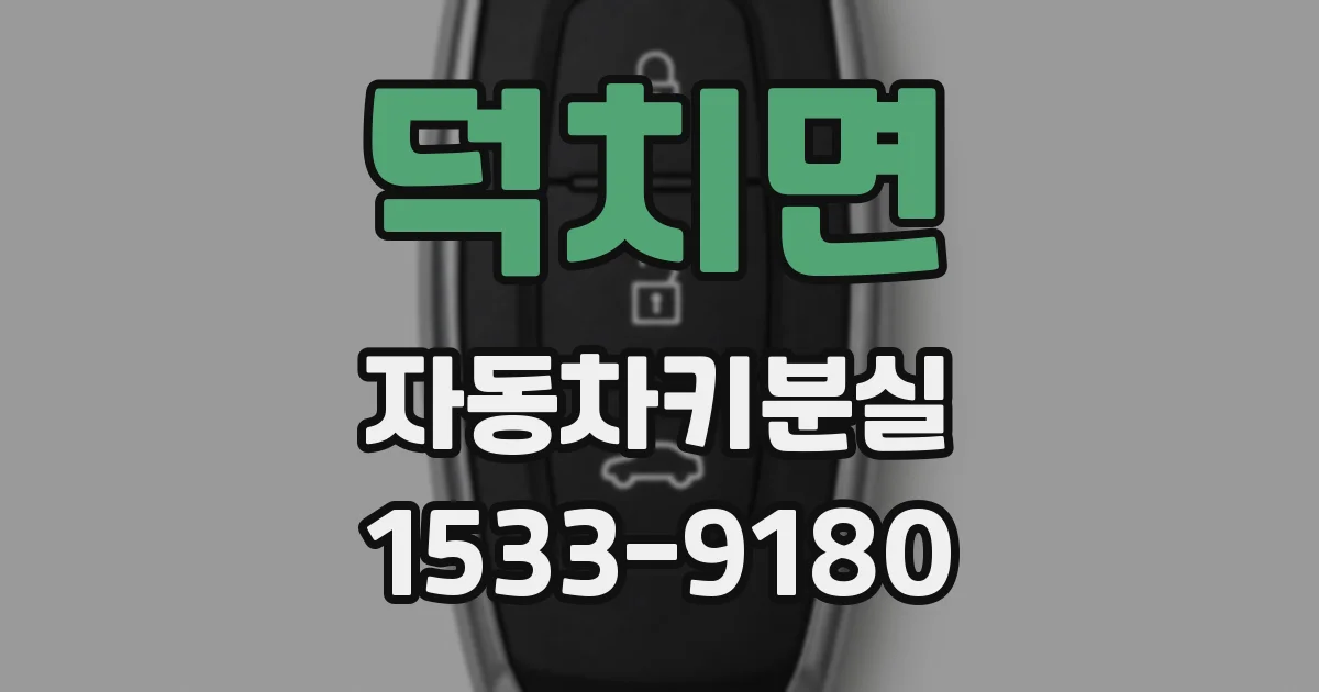 덕치면 자동차키분실