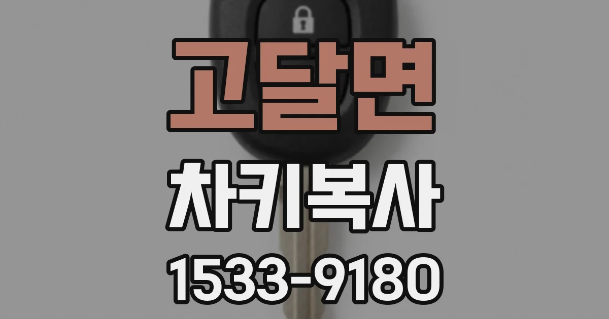 고달면 차키복사